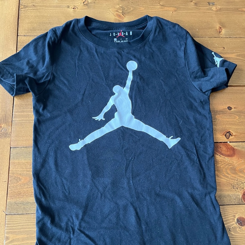 Black T-Shirt with Jumpman Logo